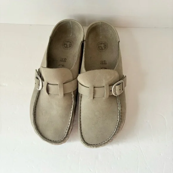 Birkenstock Buckley Suede Slip On Clogs Shoes - Picture 4 of 8